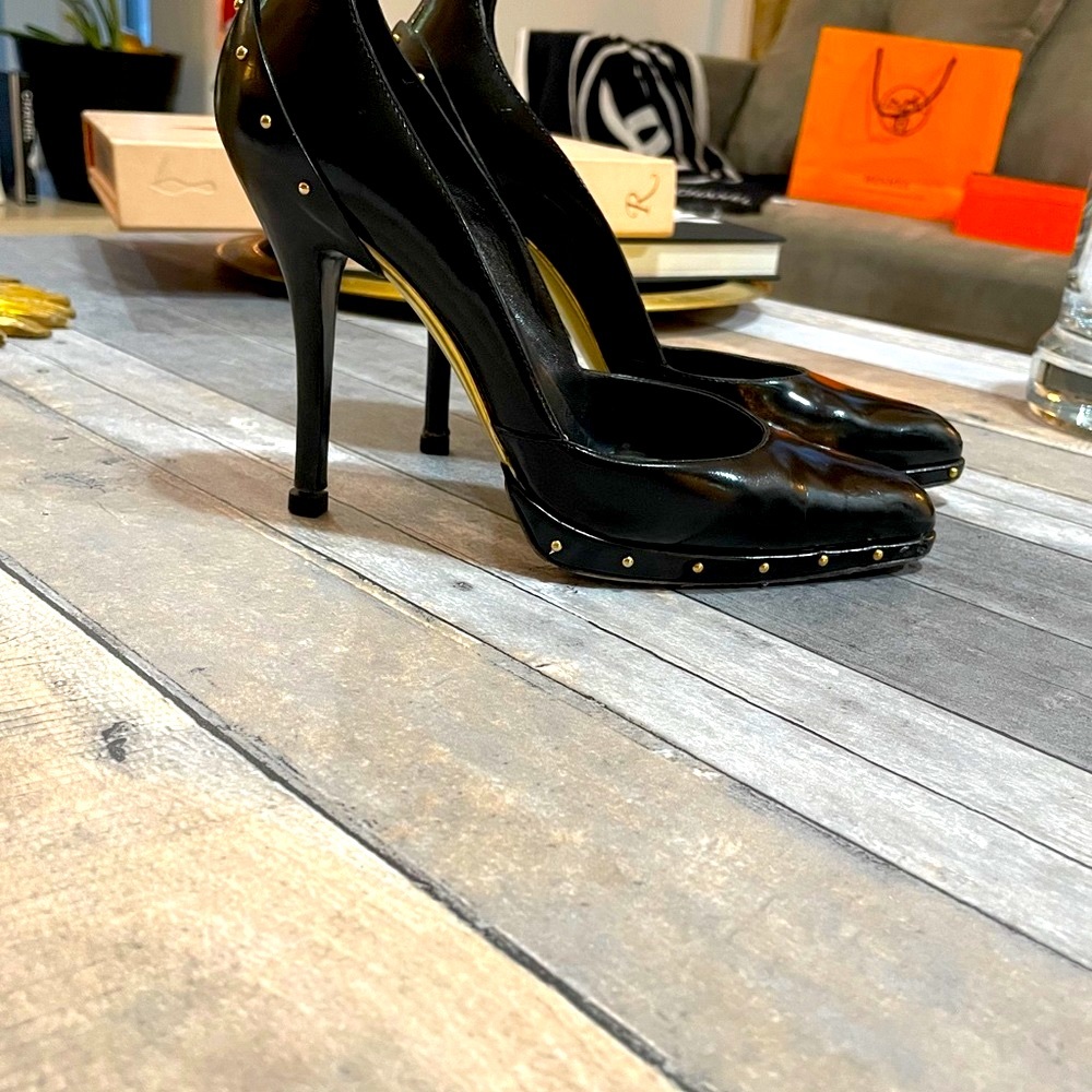 TOM FORD era GUCCI Studded edge heels